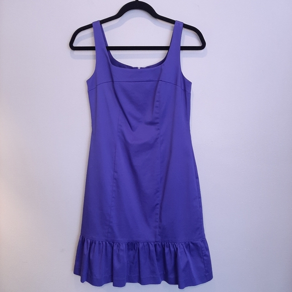 NEW Jacob Flounce Hem Sleeveless Dress Royal Purple Ruffled Cocktail Size 0 - Picture 10 of 14